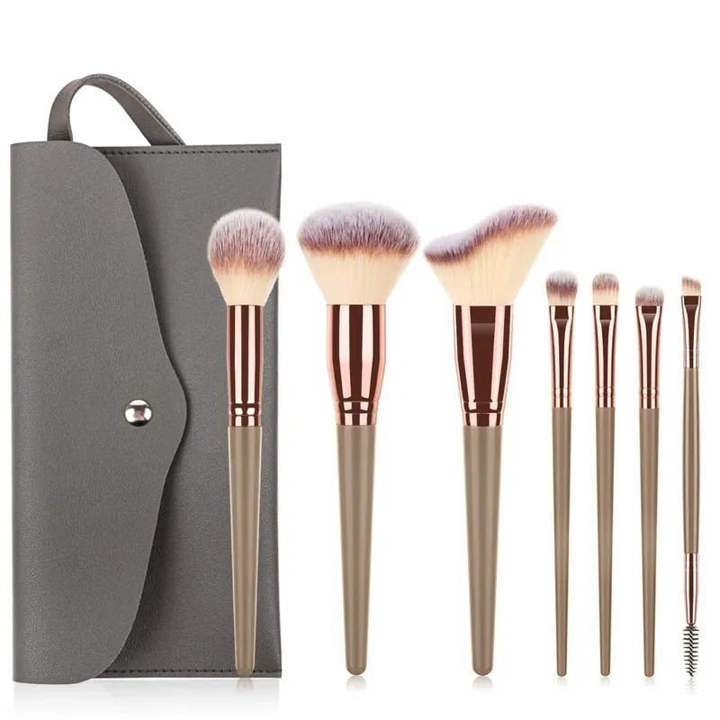 15Pcs Makeup Brushes Set with Storage Bag Soft Bristle Face Eye Brush Kit For Foundation Blush Eyeshadow Eyebrow Cosmetic Tools