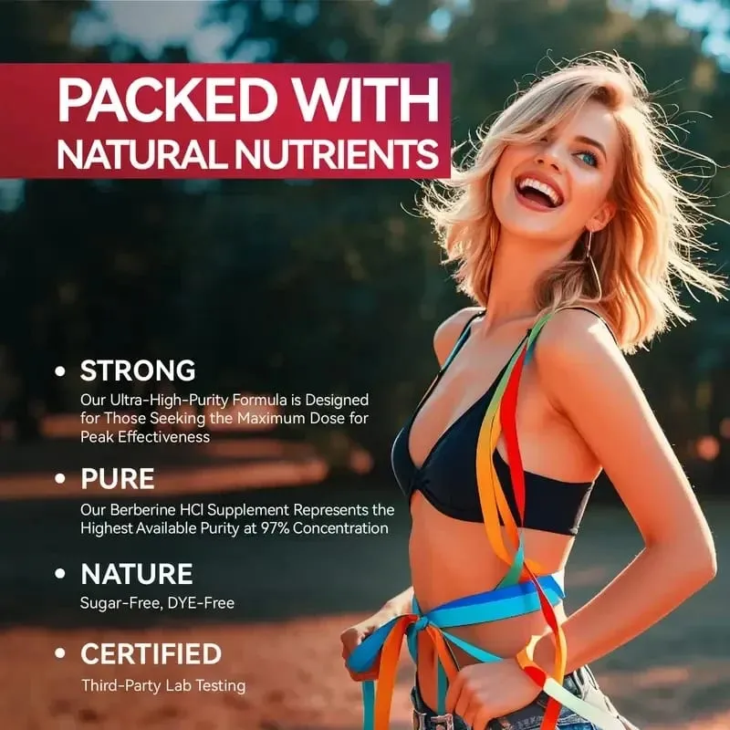 Berberine Supplements with Cinnamon & Turmeric Support Metabolic Health Immune Balance & Wellness for Daily Life