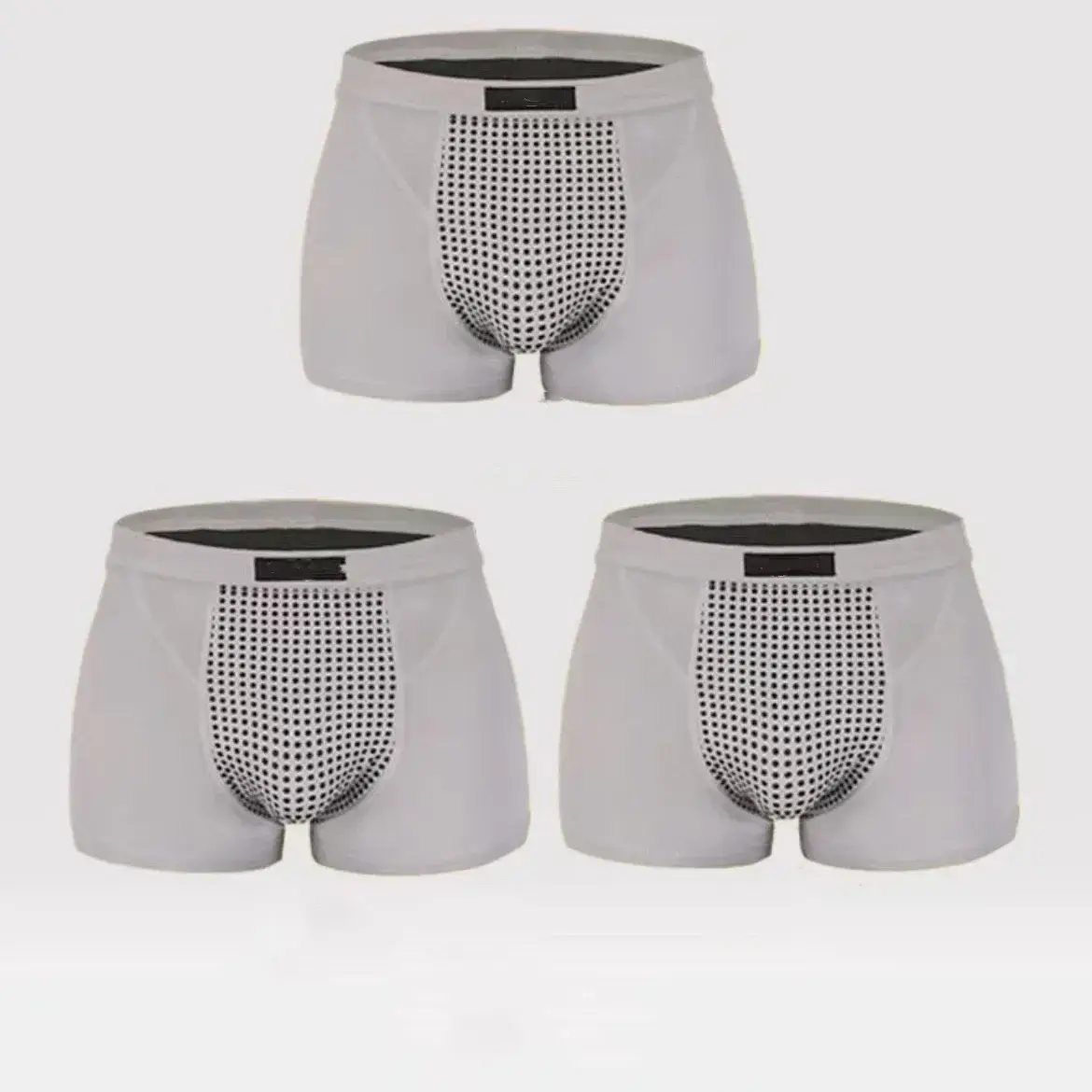 3PC Men's Magnetic Therapy Underwear Upgraded 22 Magnets Boxer Briefs L-6XL Anti-Pain Health Underwear Brazilian Breathable Men — image 15