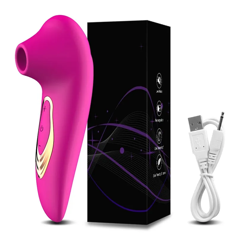 Clit Sucker Vibrator Vacuum Sucking Vibrating Clitoris Nipples Stimulator Female Masturbator Adult Goods Sex Toy for Women