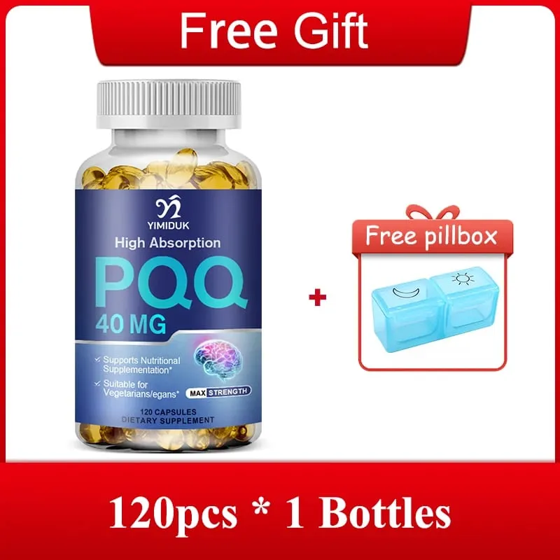 Premium PQQ Capsules Supports Brain Heart & Joint Health Enhances Sleep Quality Metabolism & immune Reduces Inflammation
