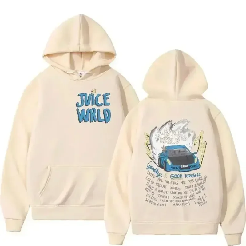 2026 Juice WRLD Men's Hooded Sweatshirt Autumn Fashion Hip Hoo Casual Pullover Unisex Street Style Loose Fit Warm Y2K Trend