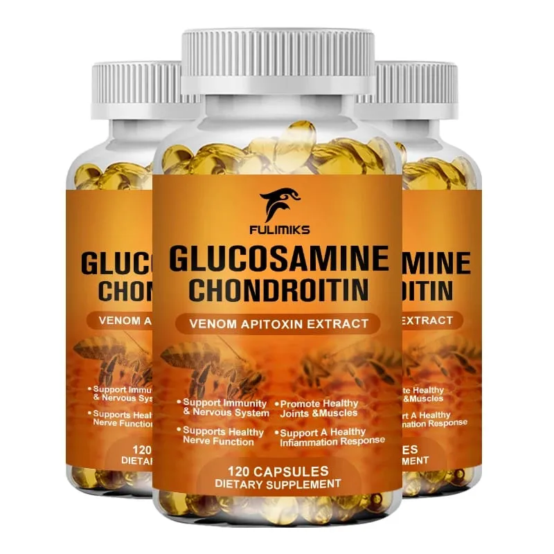 Premium Glucosamine Chondroitin Supplement with Bee Venom MSM & Hyaluronic Acid Supports Joint Flexibility & Cartilage Health