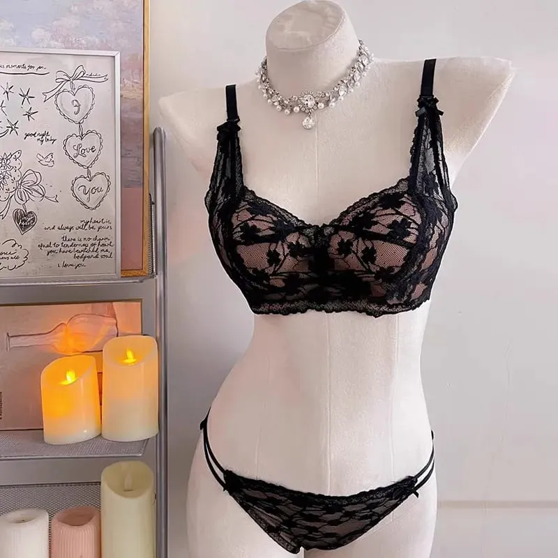 セクシーなHalter Bow Lace Bra Soft Lace Fabric Padded Push Up Wireless No Underwire Innerwear Lingerie Small Bust Daily Comfort Wear