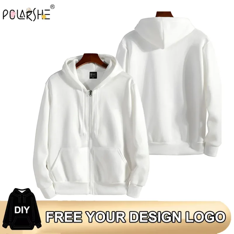 Zipper Hoodies Autumn Winter Men's Long Sleeve Hooded Sweatshirt Fashion Casual Male Outfit Sportwear Loose Villus Lining Clothe — image 6