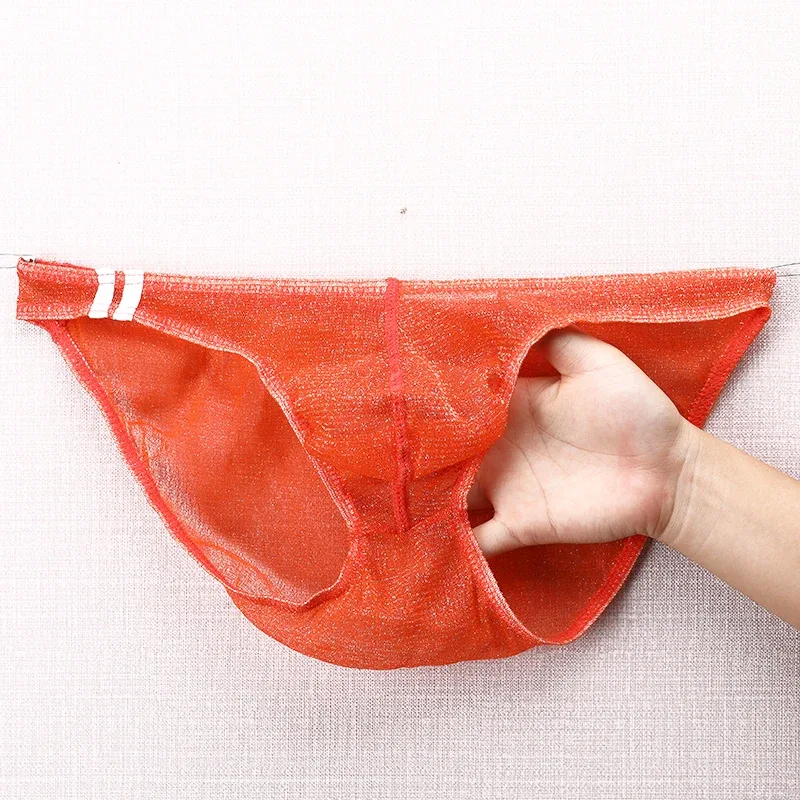 Panlalaking Underwear Brief na Ultra Manipis Low Rise Mesh Breathable Panty