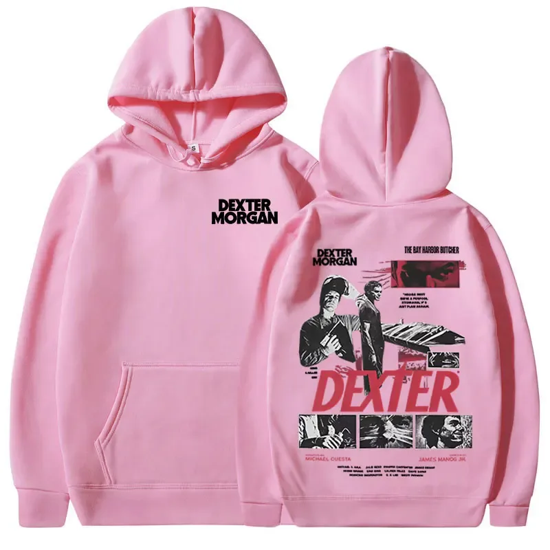 TV Play Dexter Morgan Graphic Hoodies Men's Women Clothing Casual Vintage Hooded Sweatshirts Fashion Gothic Oversized Pullovers