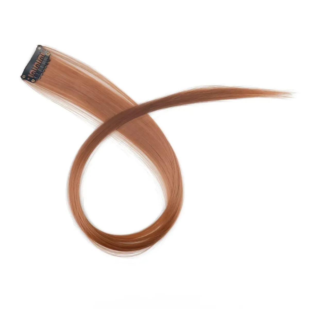45cm Straight Clip‑on Synthetic Hair Pieces One‑Piece Bright Color Hair Extension Clips DIY Cosplay Hair Accessories