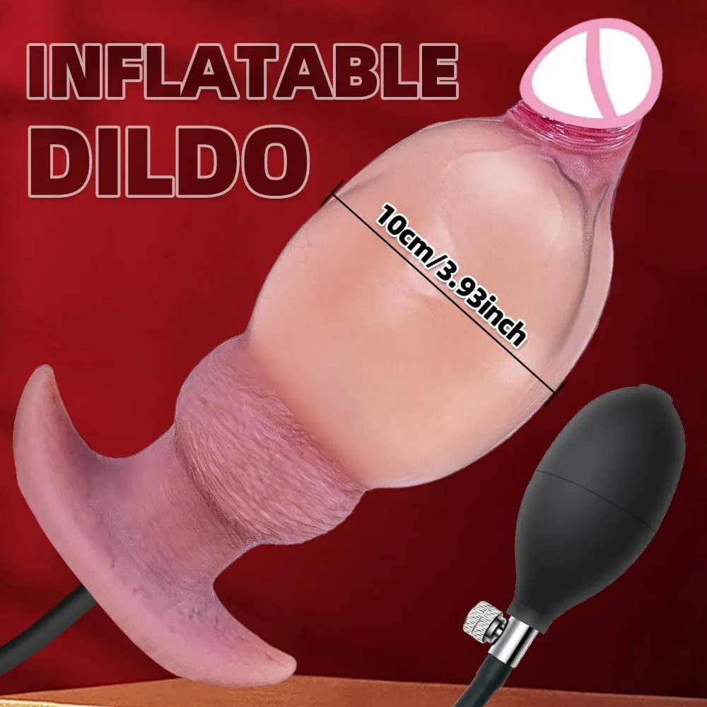 Butt Plug Inflatable Anal Plug Anal Wearable Buttplug Monster Dildo Knot Anal Trainer Adult Sex Toys for Men Gay Women Sex Toy