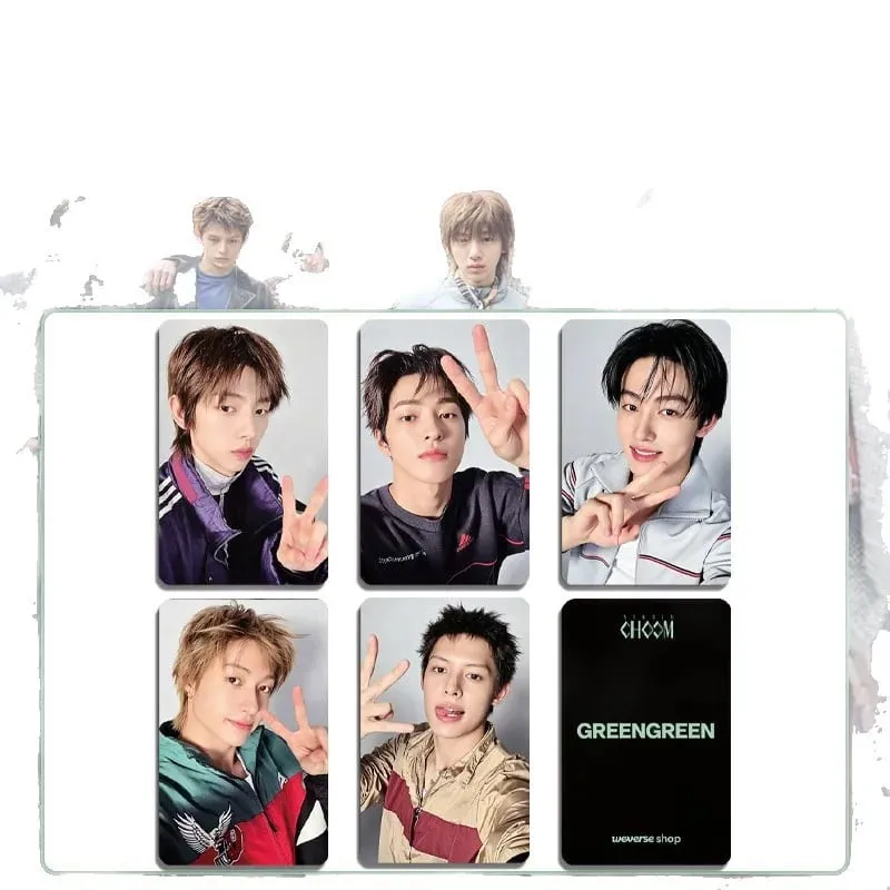 A 5Pcs/Set Idol Boy CORTIS New Album GREENGREEN Lomo Cards Postcards Martin James Juhoon Seonghyeon Keonho Fan Gifts Collection