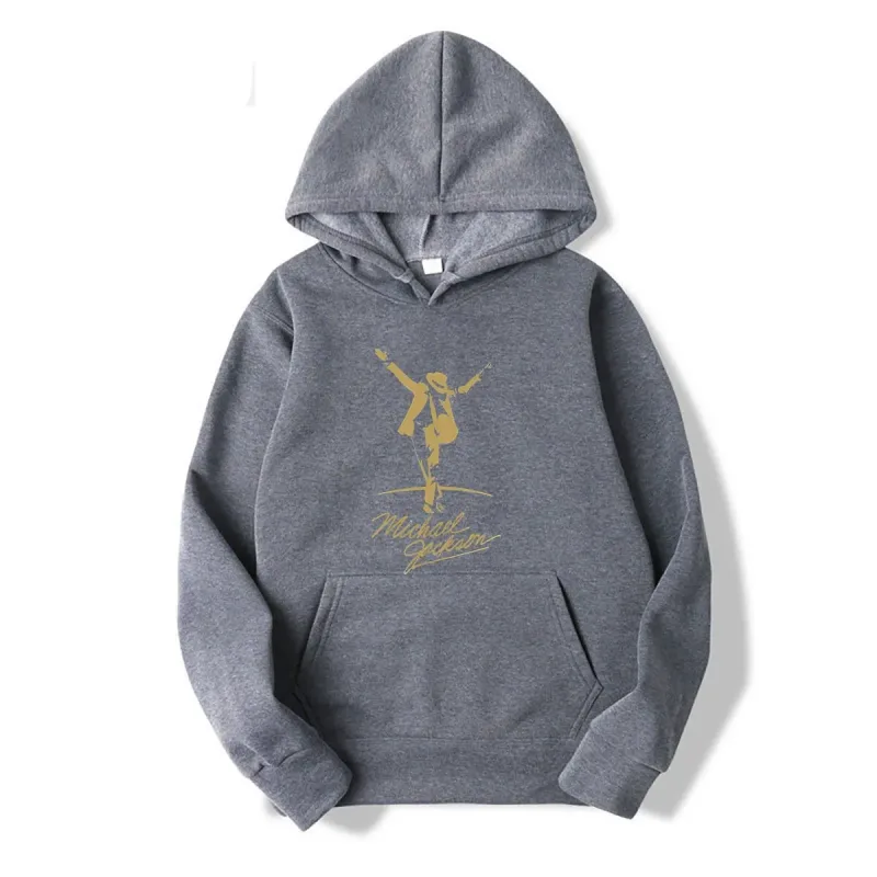 Michael Jackson Gold Men hoodies