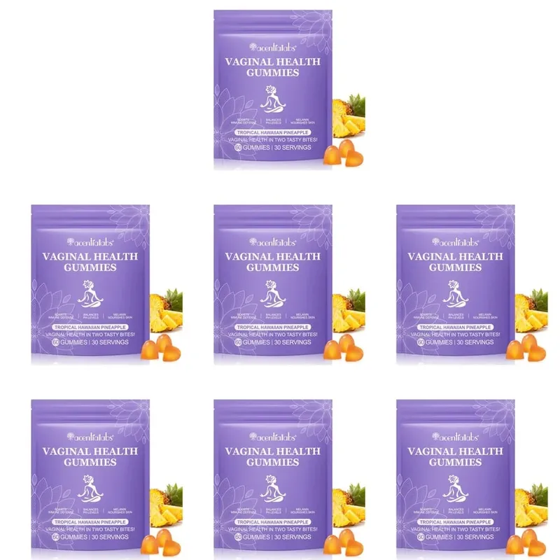 Acentiallabs Vaginal Health Gummies with Bacillus Coagulans and Vitamin C Supports Immune Defense and PH Balance 60 Gummies
