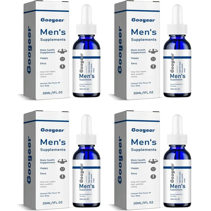 Men's Supplements Drops with Panax Ginseng Ginkgo Biloba Grape Seed and Vitamin B12 for Energy & Daily Vitality Support 30 ML — image 10
