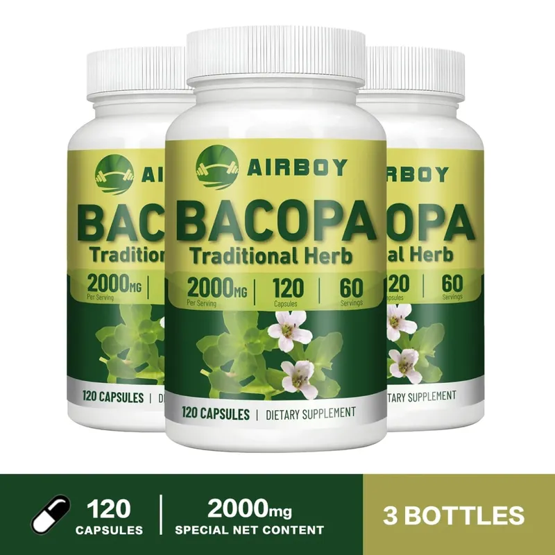 Bacopa Monnieri Extract - Helps Clear Thinking and Improves Memory Delay Skin AgingSupplements