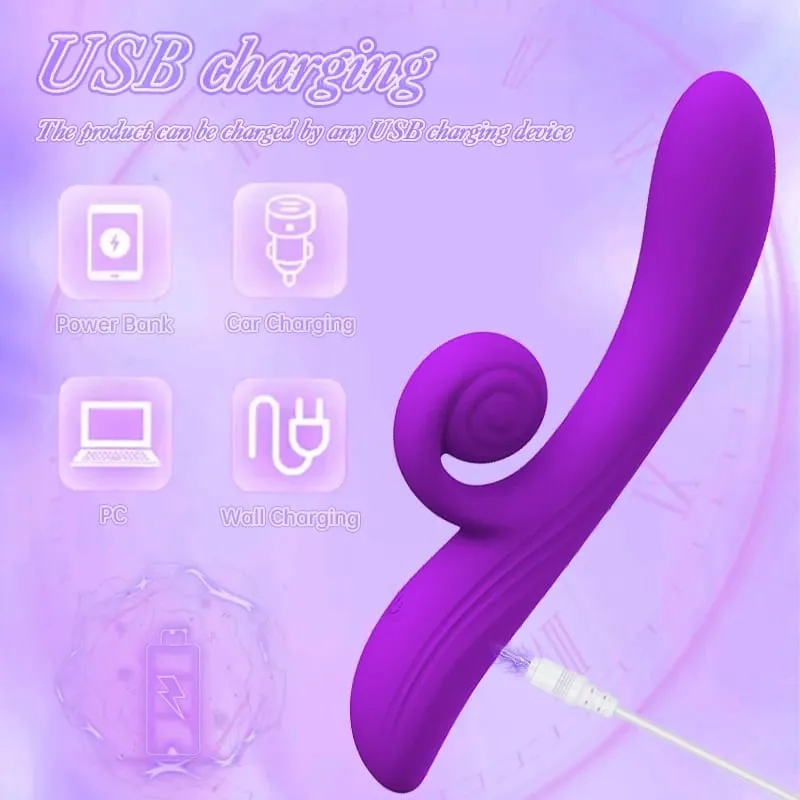 Snail Vibrator G-spot Dildo Penetration Flexbile Snail for Perfect Clit Fit Stimulaiton 10 Modes Pleasur Sex Toy for Womanz