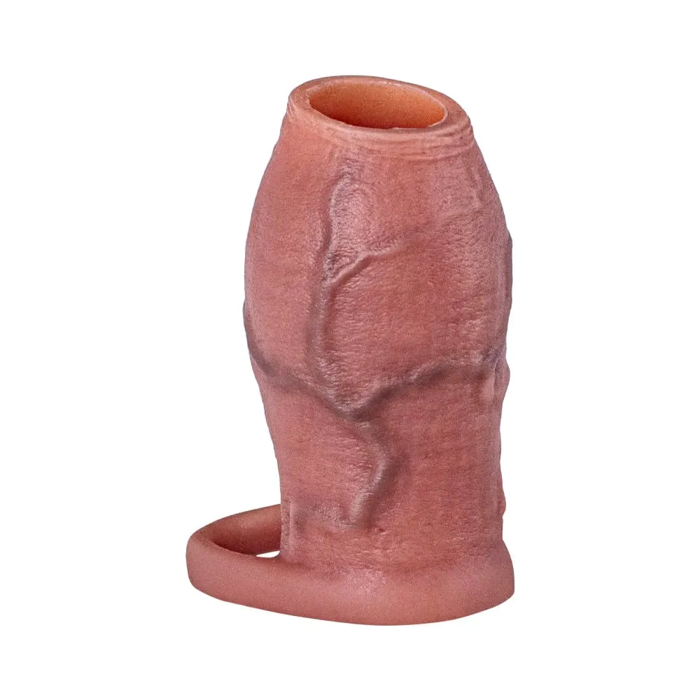 Enlarged and Thicken Cock Sleeve Lock Sperm Penis Ring Adult Men Sex Toy Soft Silicone Dick Sleeve Enlargement Male 18+ Sexy Toy