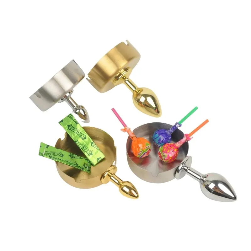 Anal Plug Kits Metal Ashtray Anal Plug Dice Anal Plug Dartboard Anal Plug Adult Sex Toys for Anal Exploration Women Sex Toy
