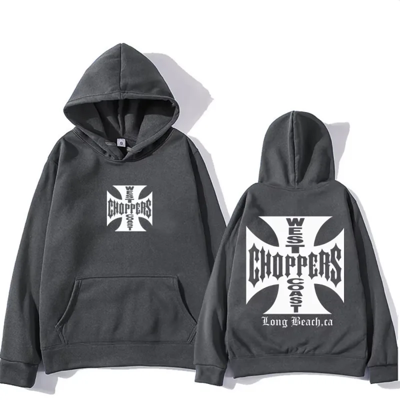 Paul Walker West Coast Choppers sweat à capuche hommes femmes surdimensionné haut tendance hip hop vêtements polaire à manches longues sweat vintage — image 4