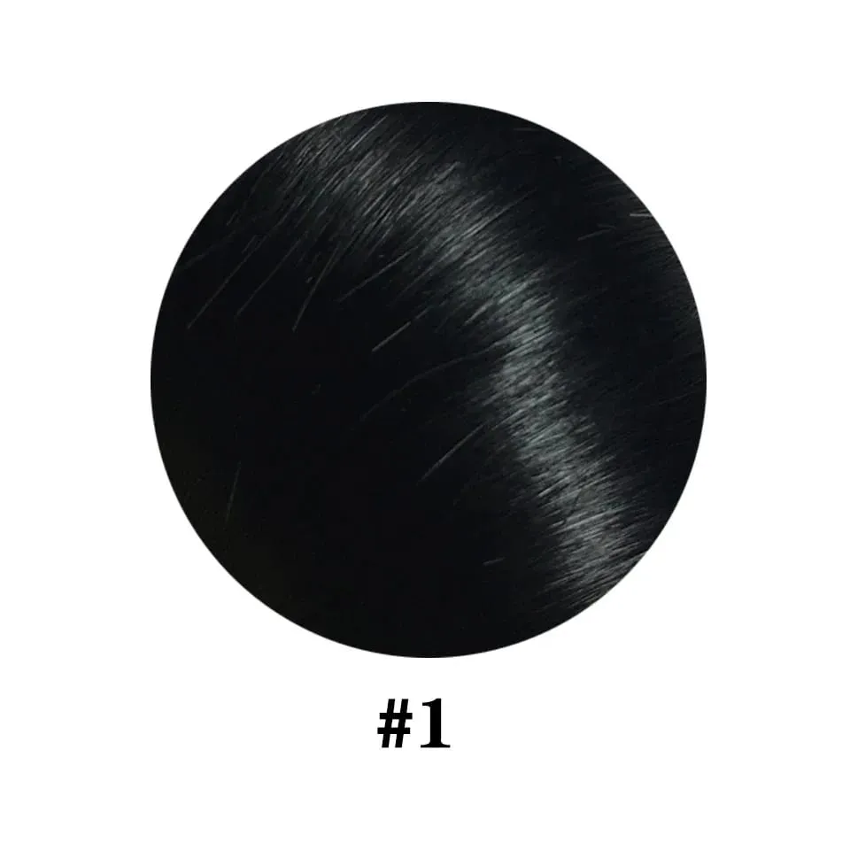 Clip in One Piece Straight 10inches with 5clips Human Hair Extension Brazilian Remy Hairpiece Clip in Hair Extensions Natural