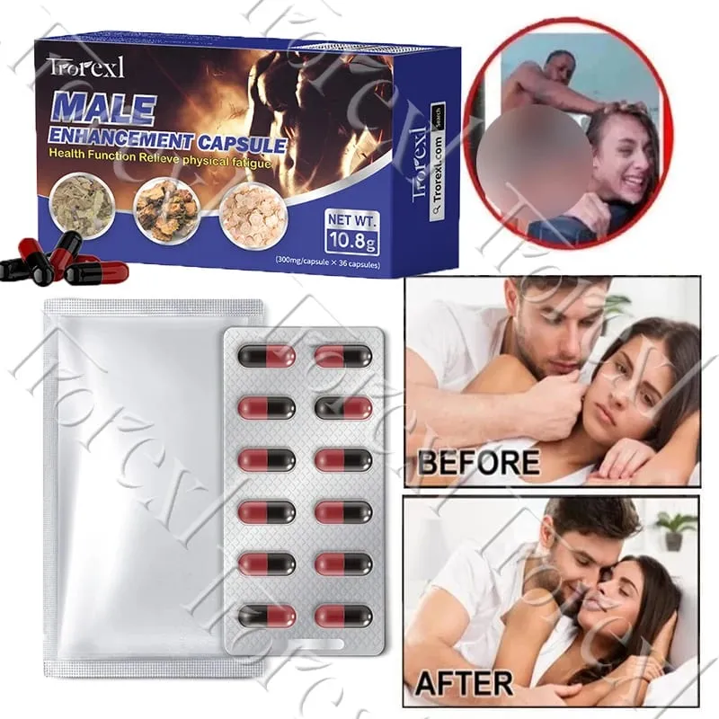 Epimedium Capsules for Men Blood Flow Booster Morning Power Pills Male Enhancing Endurance Supplements