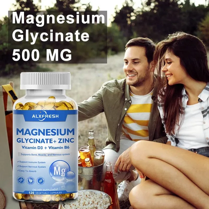 Magnesium Capsules Support Energy Metabolism Heart Rhythm Relax Muscles Stabilize Mood Improve Sleep Quality Relieve anxiety