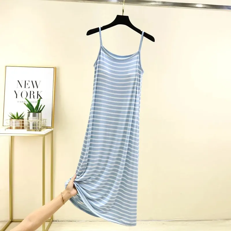 Summer Sleeveless Striped Sundress Women Casual Backless Slip Dress Vacation Trendy Long Maxi Dresses Fashion Comfortable Casual — image 5