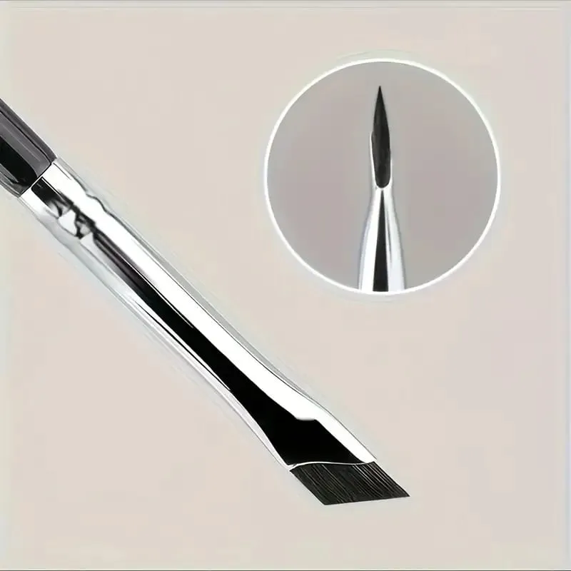 2/5pcs Upgrade Blade Eyeliner Brush Ultra Thin Fine Angle Flat Eyebrow Brush Under The Eyes Place Precise Detail Brush Brush — image 2