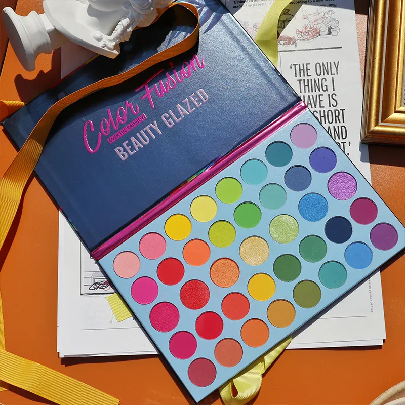39 Color Rainbow Eyeshadow Palette Long lasting Neon Glitter Eye Shadow Pallete Eye Makeup Cosmetics — image 2