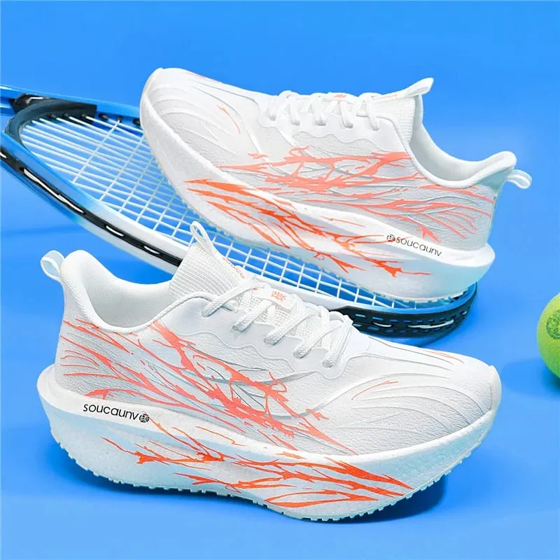 Men Marathon Running Shoes Sports Carbon Board Women's Comfortable Athletic Nonskid Sneakers Casual Basketball Walking Shoes — image 5
