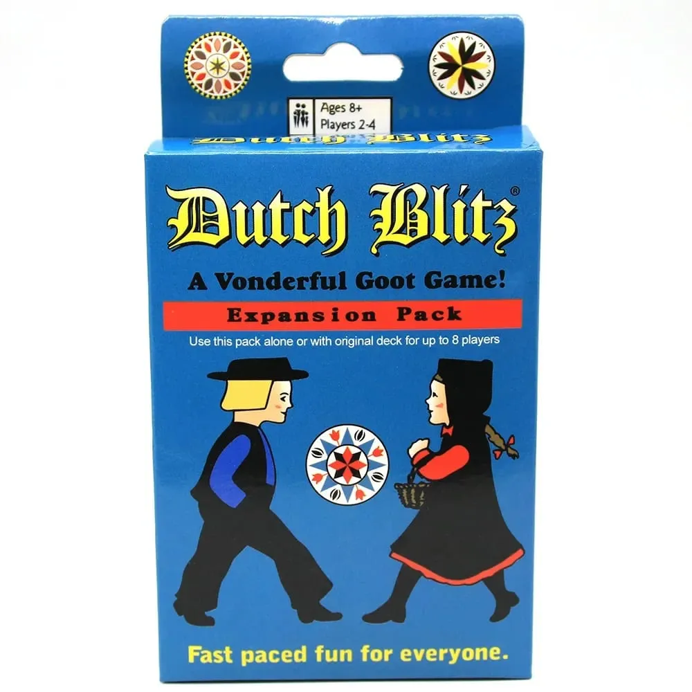 Dutch Blitz O jogo de cartas original de ritmo rápido contém 160 cartas, rápido e fácil de aprender, ótimo jogo de família para todos, para 2