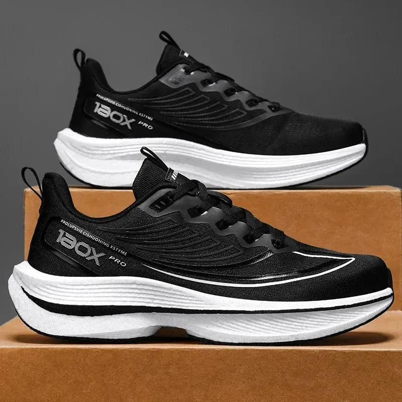 Men's Professional Running Shoes Ultra Lightweight Cushioning Sneakers Breathable Athletic Walking Sport Shoes