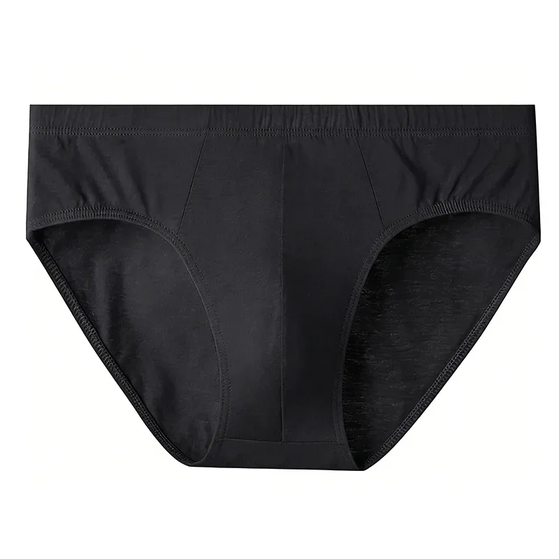Random 5pcs Pure Cotton Mens Briefs Solid Color Men Underwear Plus Size L-6XL Men's Breathable Panties Sexy Elastic Men Briefs