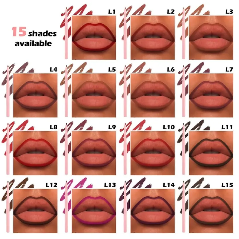 4 stk/sæt Vegansk makeup lipgloss mat læbestift Lip Liner læbemaskesæt Private Label Custom Logo Engros
