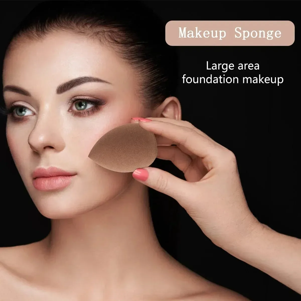 20/40Pcs Makeup Brushes and Sponges Set Brown Makeup Puff Beauty Egg Headband Wristband Remover Kit Makeup Tool Gift