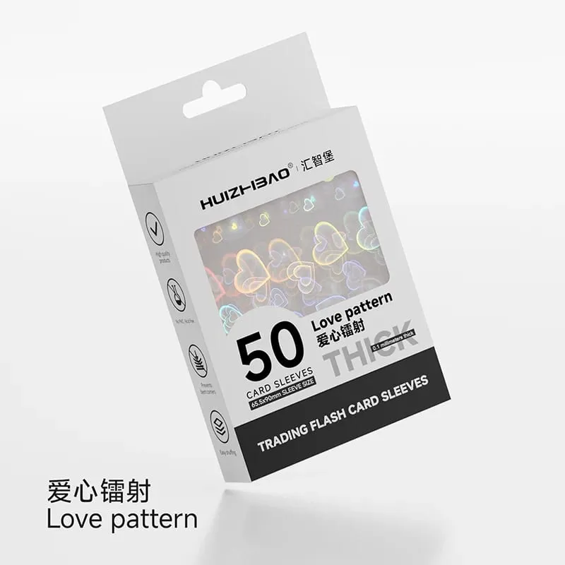 Obal na holografické karty 65,5 × 90 mm Barevný průhledný chránič karty pro TCG standardní/japonský obal na karty