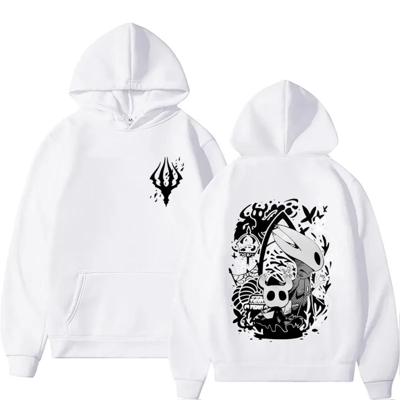 Game Hollow Knight Graphic Hoodie Men Women Clothing Casual Oversized Streetwear Male Vintage Fleece Hoodies Fans Gift hoodies — image 3
