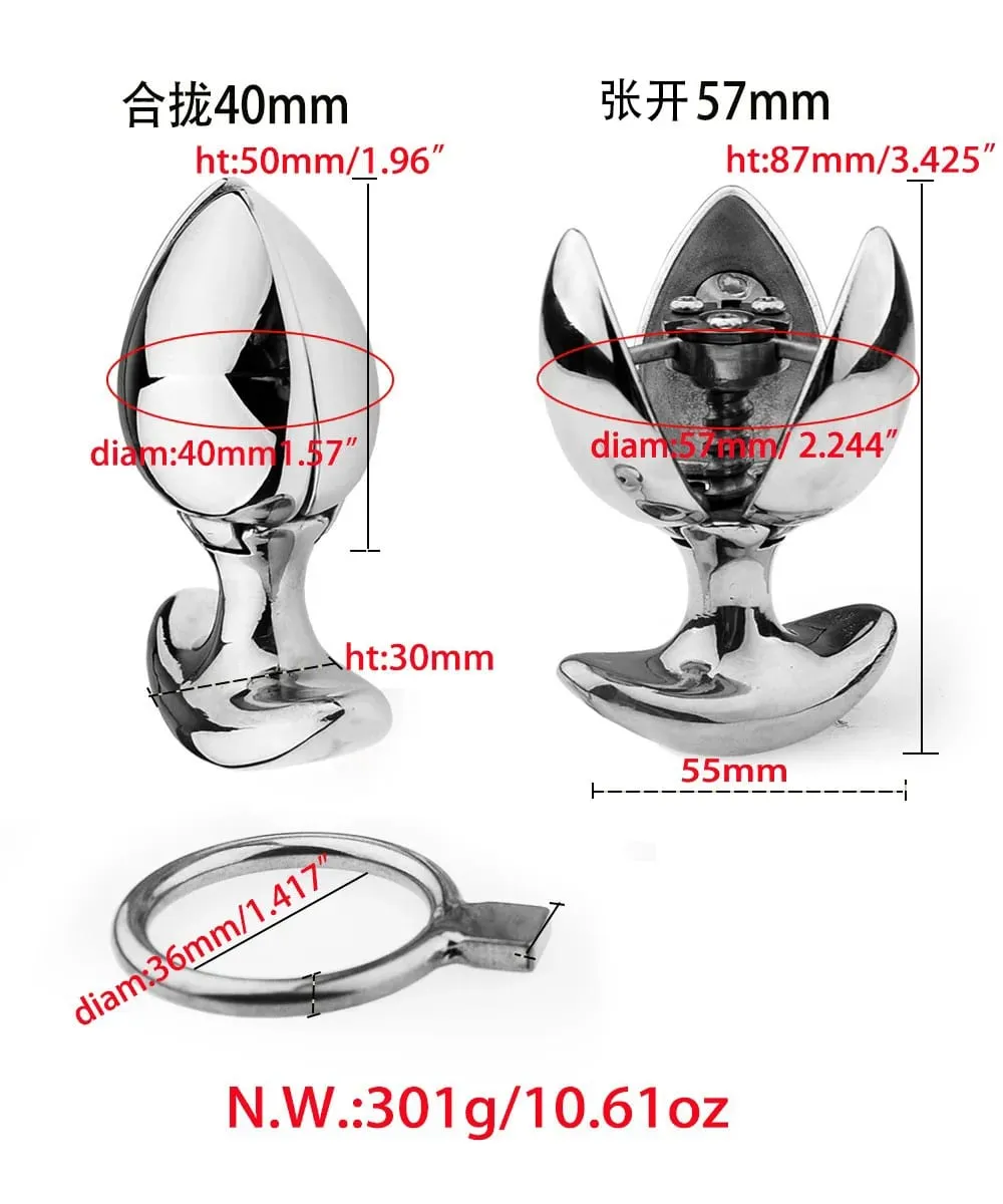 Metall Anal Plug Bunte Vestibular Homosexuell Masturbation Plugs G-punkt Stimulation Cunnilingus Ausbreitung Kann Geöffnet Werden Sex Spielzeug 18 +