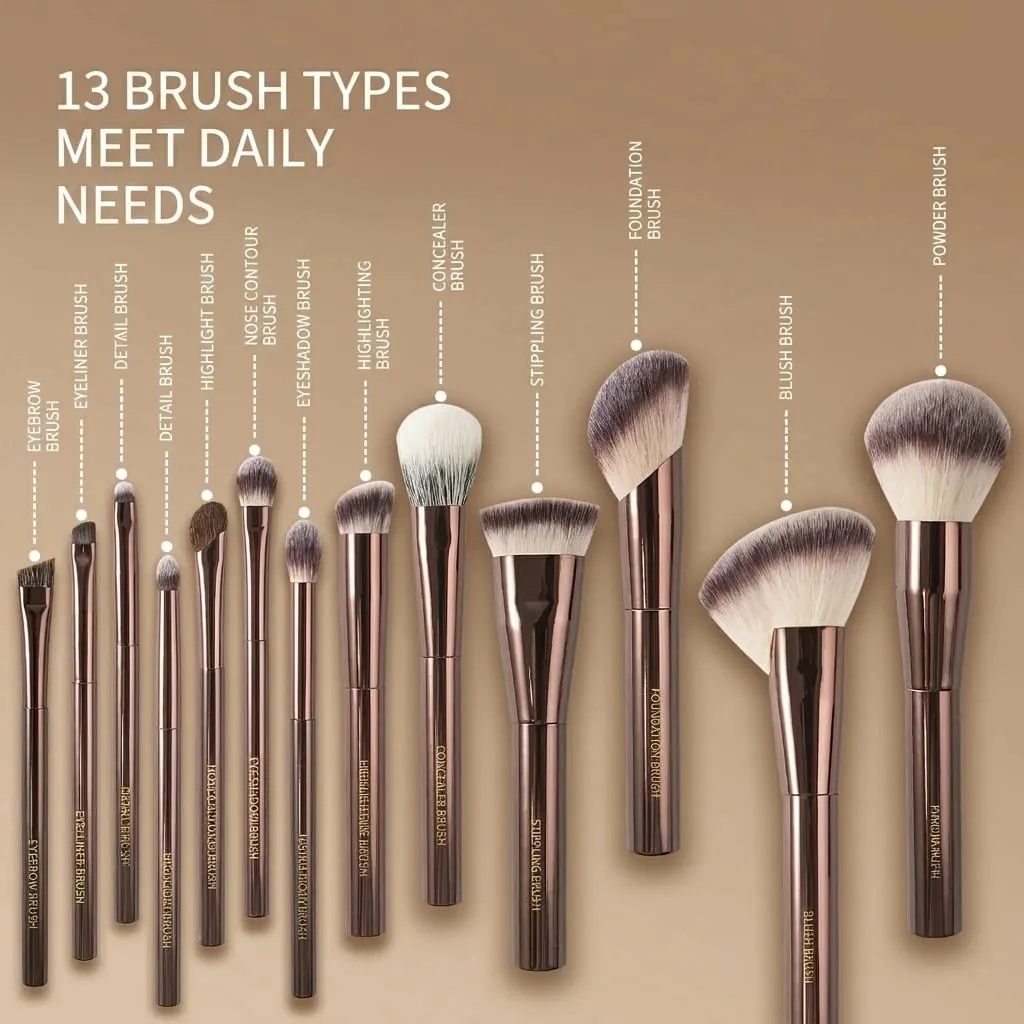 Makeup Brushes Series Powder Foundation Concealer Blush Contour Eyeshadow Eyebrow Eyeliner Stippling Highlighter Sculpting Brush