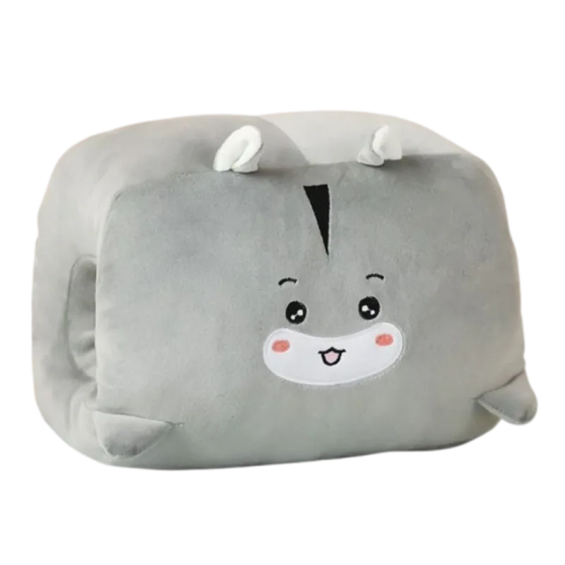Creative Plush Toy Hand Warmer Plush Pillow Super Soft Keep Warm Office Nap Pillow Animal Cartoon Pillow Stuffed Toy Office