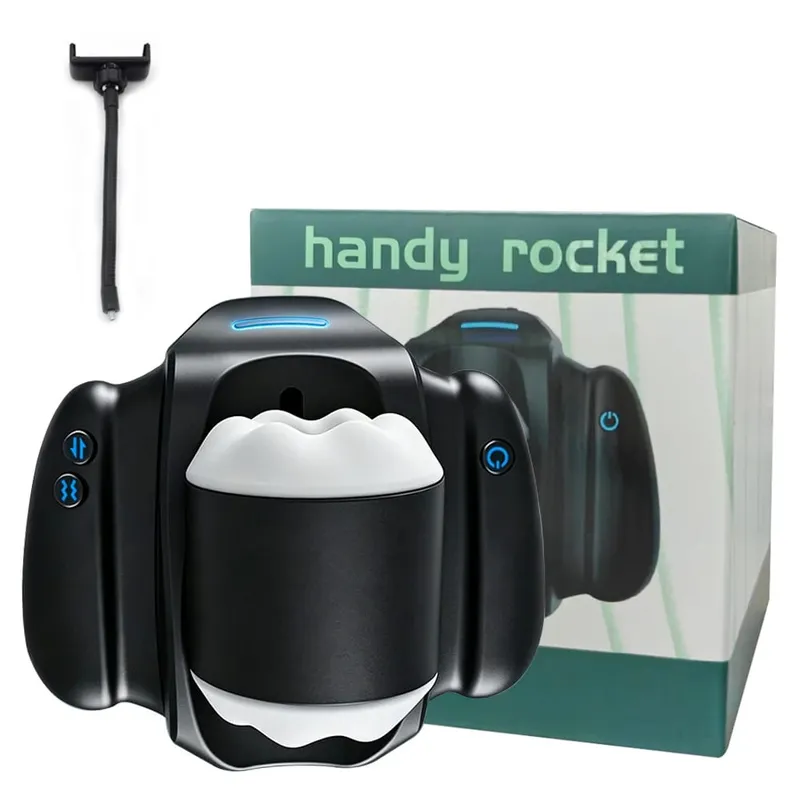 Automatic Telescopic Male Masturbation Cup With Holder Penile Stimulator Vaginal Pocket Pussy Adult Sex Machine for Men