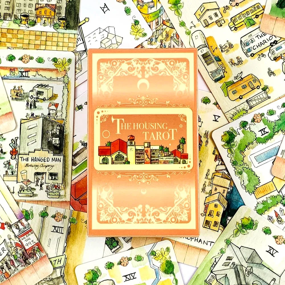 The Housing Tarot Cards 78 Cards English Version Divination Board Games Cards Game Family Gatherings Entertainment Tarot Cards