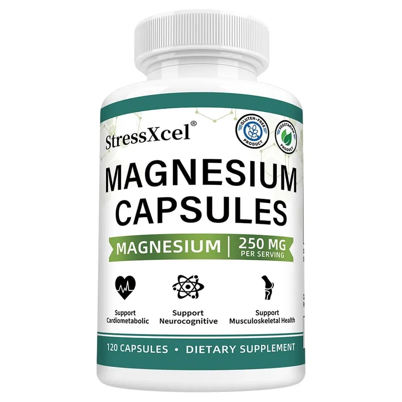 Magnesium Glycinate Capsules with Zinc Vitamin D3 & B6 Support Sleep Quality Mood Nerve Muscle Bone Heart & Immune Health