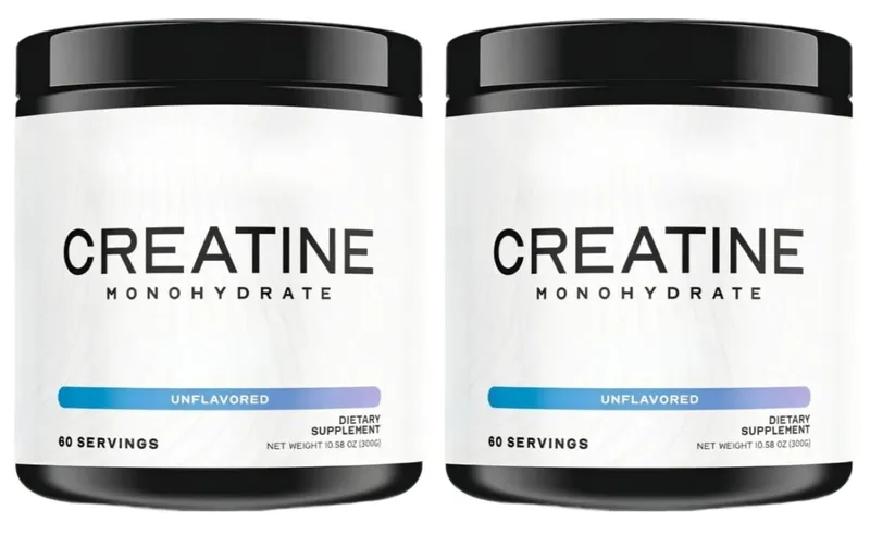 Creatine Monohydrate Powder 5000mg 60 Servings Unflavored Daily Fitness Support Supplement Vegan Gluten Free 300g