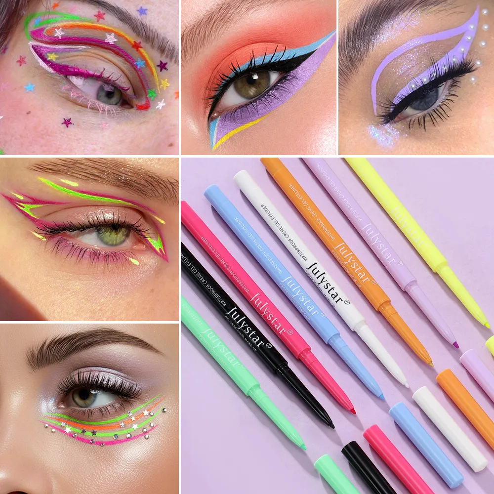 1PC White Matte Eyeliner Gel Pen Long Lasting Waterproof Eye Liner Pencil Quick-drying Non-smudge Eye Makeup for Women Cosmetics — image 3