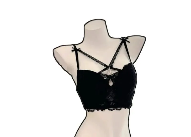 Magic Bust Boost Lace Bra Heart Pendant Decor Sexy Allure Women Underwear Push‑Up Lingerie S‑XL Size 32‑38AB Cups — image 5