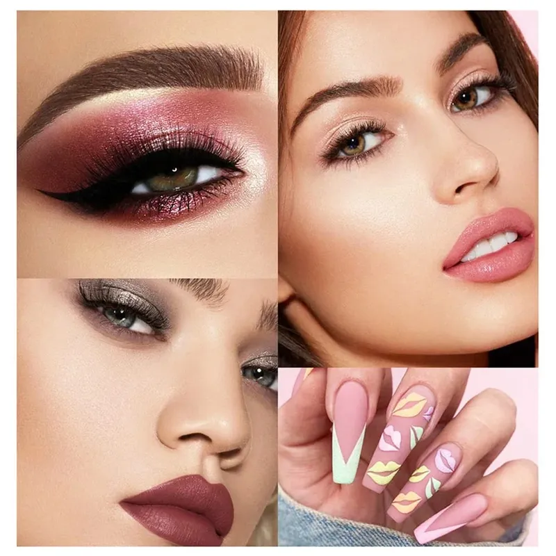 Christmas Makeup Gaveæske Foundation Eyeshadow Powder Long Lasting Lip Ink 27 stykker Fødselsdagsgaver Makeup til kvinder komplet sæt