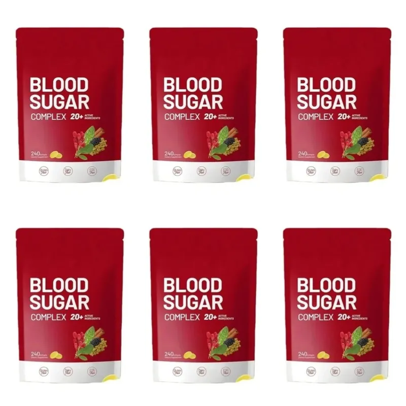 Blood Sugar Complex Supplement 240 Softgels Contain Multivitamin & Cinnamon bitter Gourd 20 Herbs Extract Support Daily Health