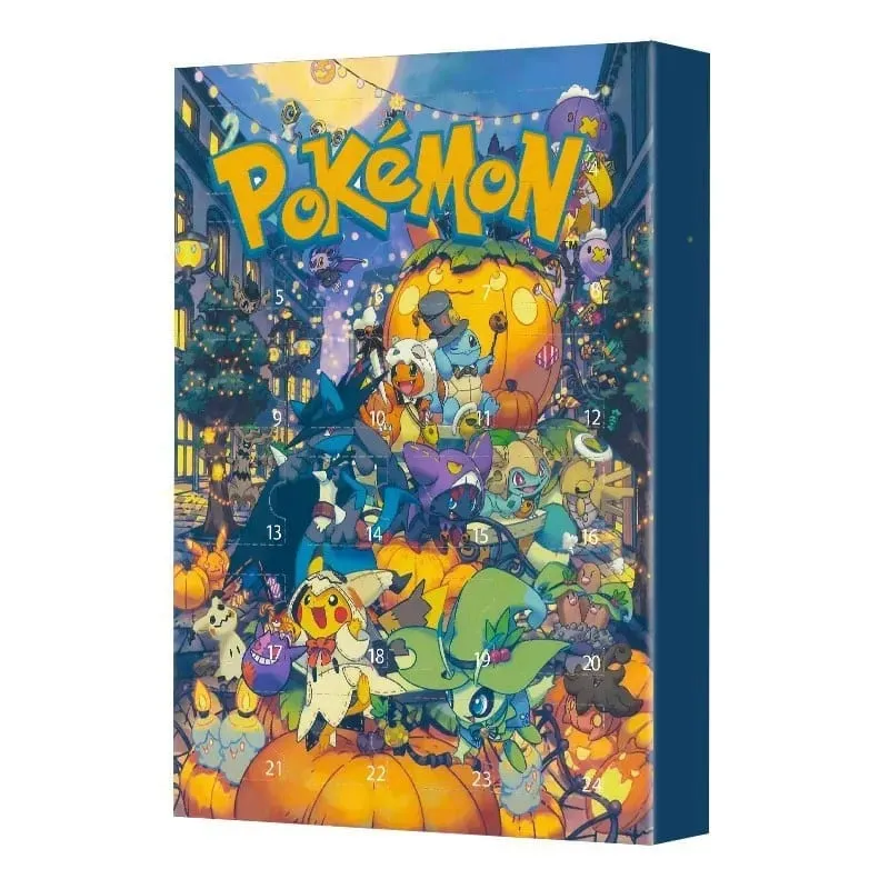 24 Cái/bộ Pokemon Giáng Sinh Ra Đời Lịch Dễ Thương Pikachu Charizard PVC Nhỏ Anime Hình Bất Ngờ Hộp Sinh Nhật Quà Tặng Halloween