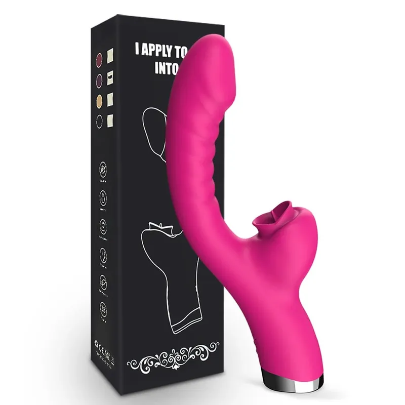 3 in 1 Tapping Flapping Vibrator Anal Sex Clitoris Clit Sucker Stimulator Sex Toys Female Licking Sucking Vibrators Adult Goods