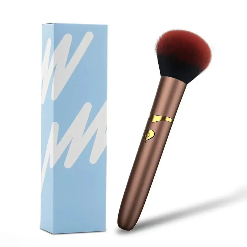[MP]2 In 1 Electric Foundation Brush Vibration Makeup Brush Multi-Function Soft Fluffy Portable Rechargeable Detail Makeup Tools
